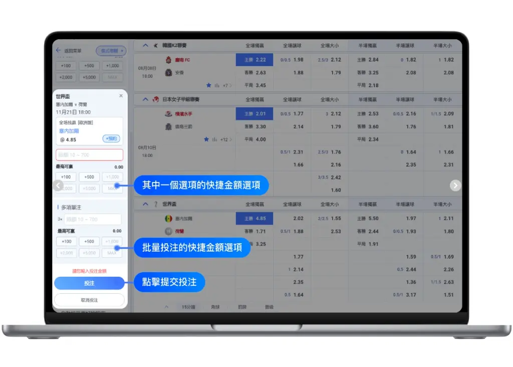 足球運彩 - 合併串關投注教學